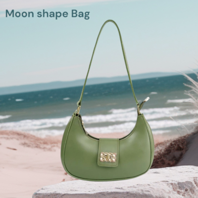 Moon shape bag - Green