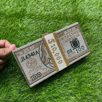 Dollar Clutch - Golden